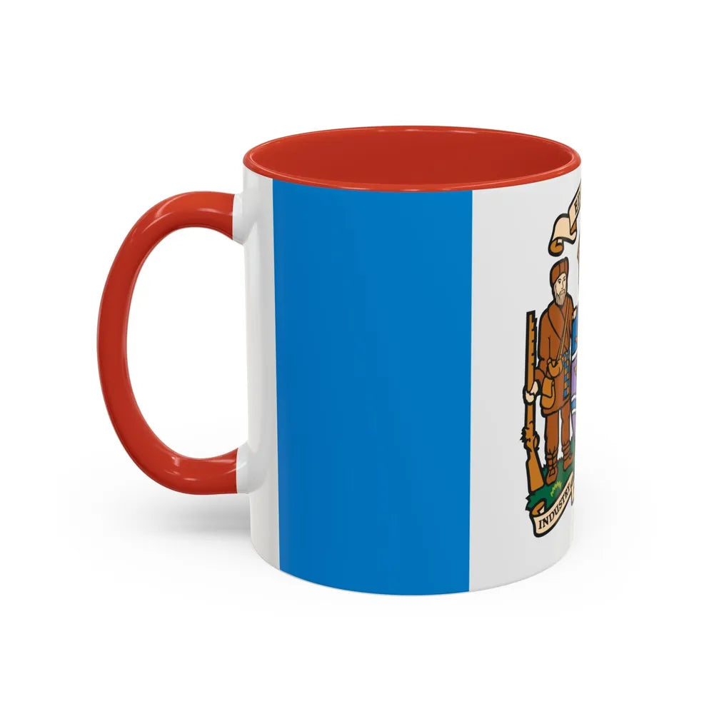 Flag of Edmonton Canada - Accent Coffee Mug-Go Mug Yourself