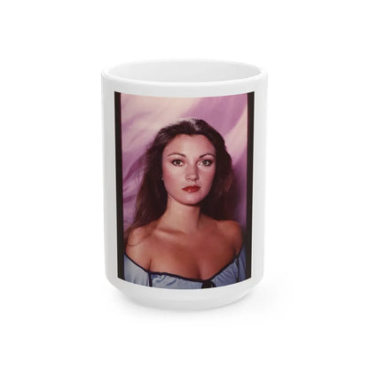 Jane Seymour #25 (Vintage Female Icon) White Coffee Mug-15oz-Go Mug Yourself