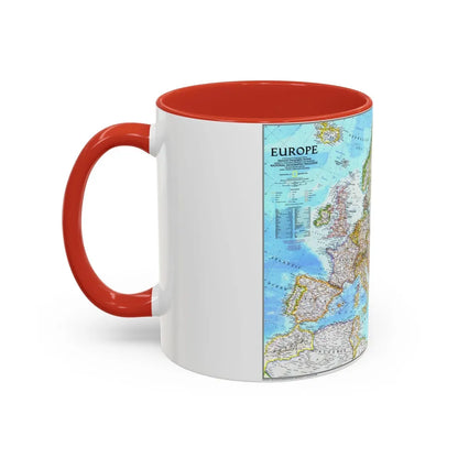 Europe (1992) (Map) Accent Coffee Mug-Go Mug Yourself