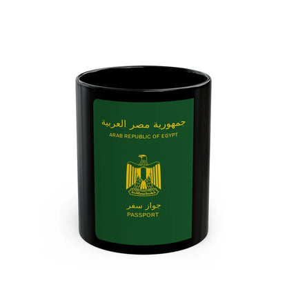 Egyptian Passport - Black Coffee Mug-11oz-Go Mug Yourself