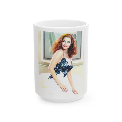 Lynda Carter #200 (Vintage Female Icon) White Coffee Mug-15oz-Go Mug Yourself