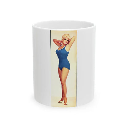 Jayne Mansfield #231 (Vintage Female Icon) White Coffee Mug-11oz-Go Mug Yourself