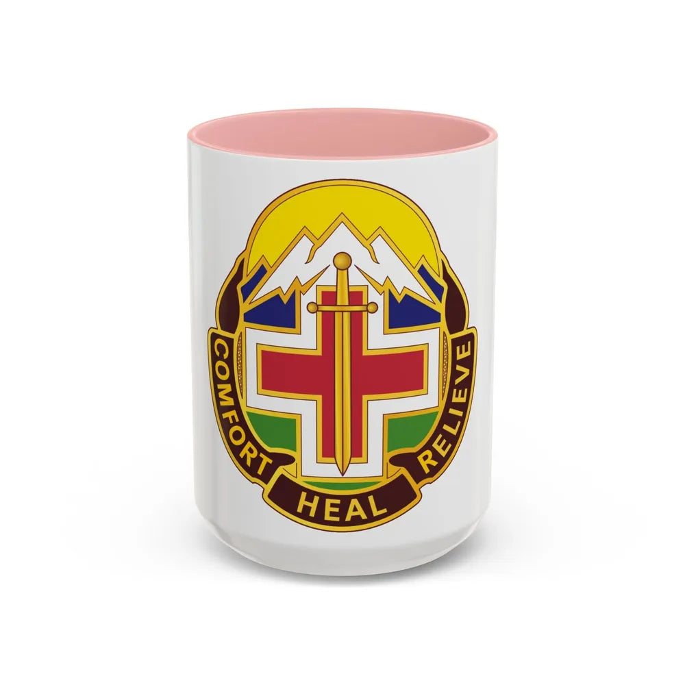 Fitzsimons Medical Center (U.S. Army) Accent Coffee Mug-15oz-Pink-Go Mug Yourself