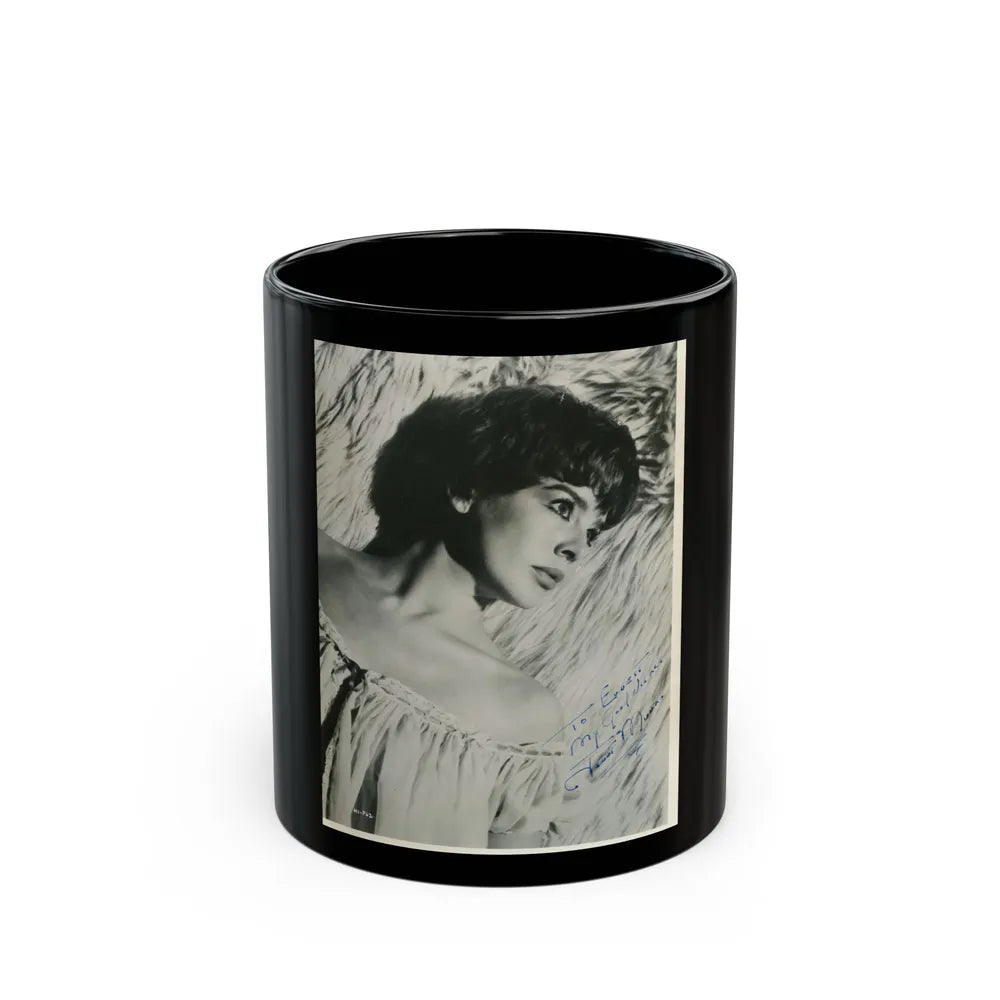 Janet Munro #14 (Vintage Female Icon) Black Coffee Mug-11oz-Go Mug Yourself