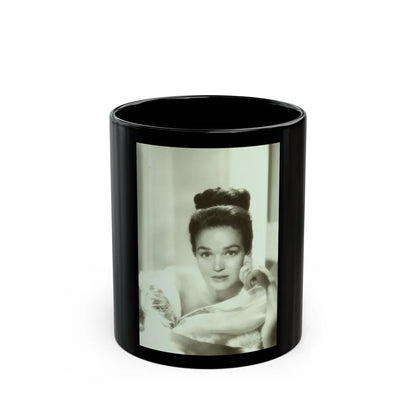 Kathryn Grant #32 (Vintage Female Icon) Black Coffee Mug-11oz-Go Mug Yourself