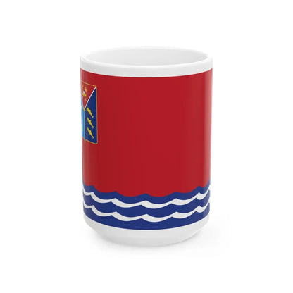 Flag of Magadan Oblast Russia - White Coffee Mug-15oz-Go Mug Yourself