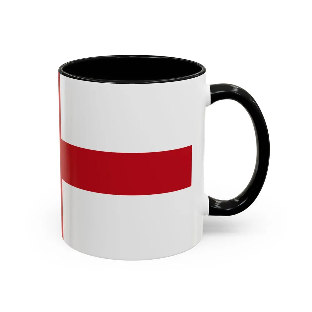 Flag of Genoa Italy - Accent Coffee Mug-Go Mug Yourself