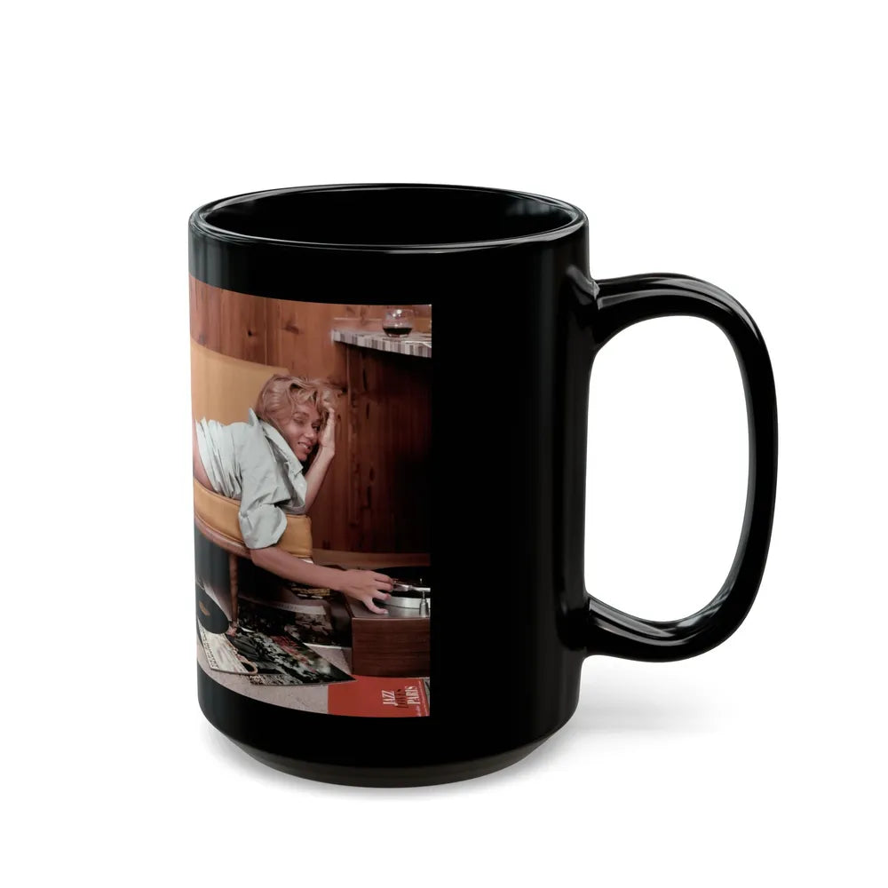 Yvette Vickers #45 - Playboy 1959 Photo (Vintage Female Icon) Black Coffee Mug-Go Mug Yourself