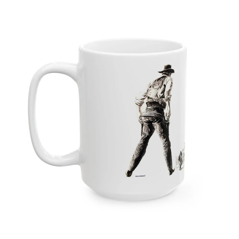 Bachelor Magazine Illustration - White Coffee Mug-Go Mug Yourself