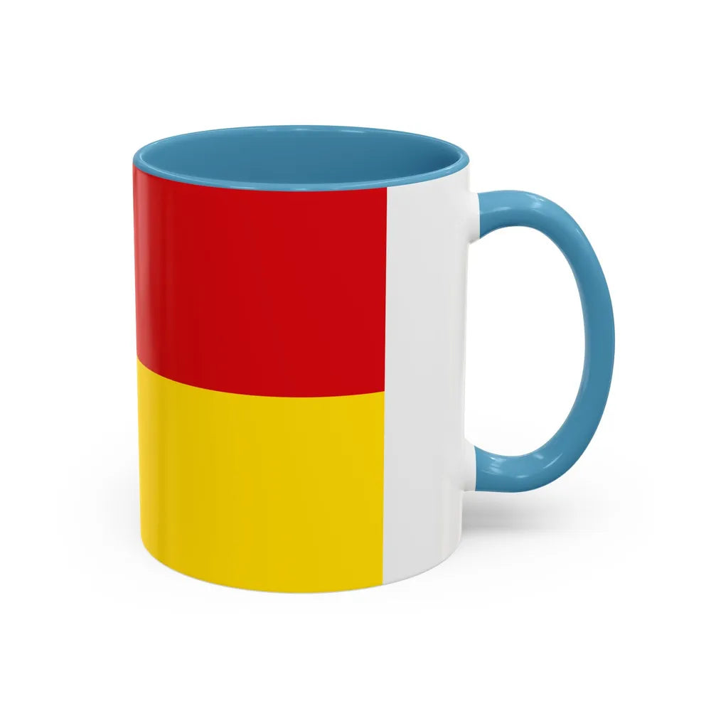 Flag of Borken Germany - Accent Coffee Mug-Go Mug Yourself