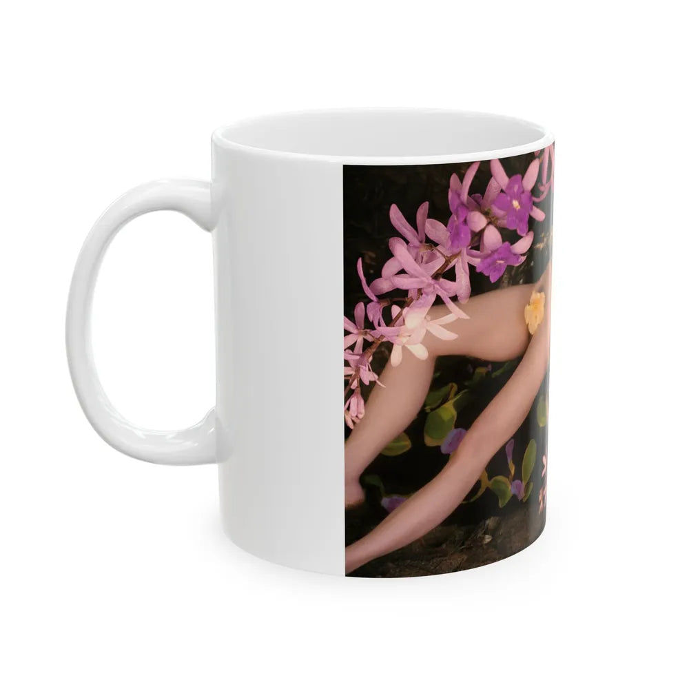 Julie Newmar #284 - Topless (Vintage Female Icon) White Coffee Mug-Go Mug Yourself