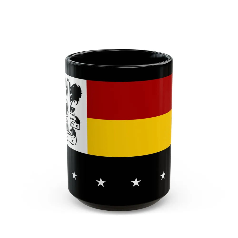 Flag of Madang Papa New Guinea - Black Coffee Mug-15oz-Go Mug Yourself