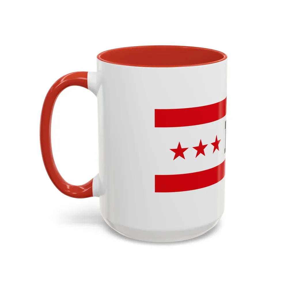 Flag of Drenthe Netherlands - Accent Coffee Mug-Go Mug Yourself