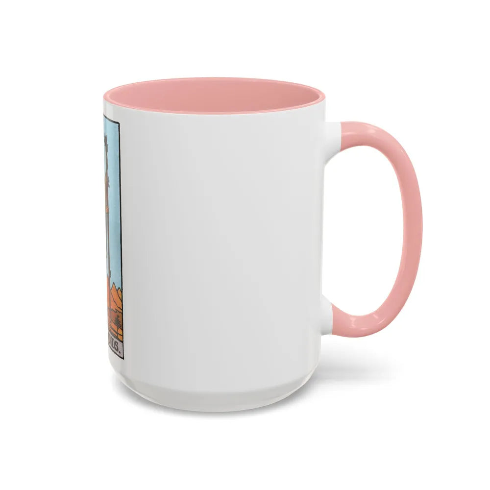 The Page of Wands (Tarot Card) Accent Coffee Mug-Go Mug Yourself