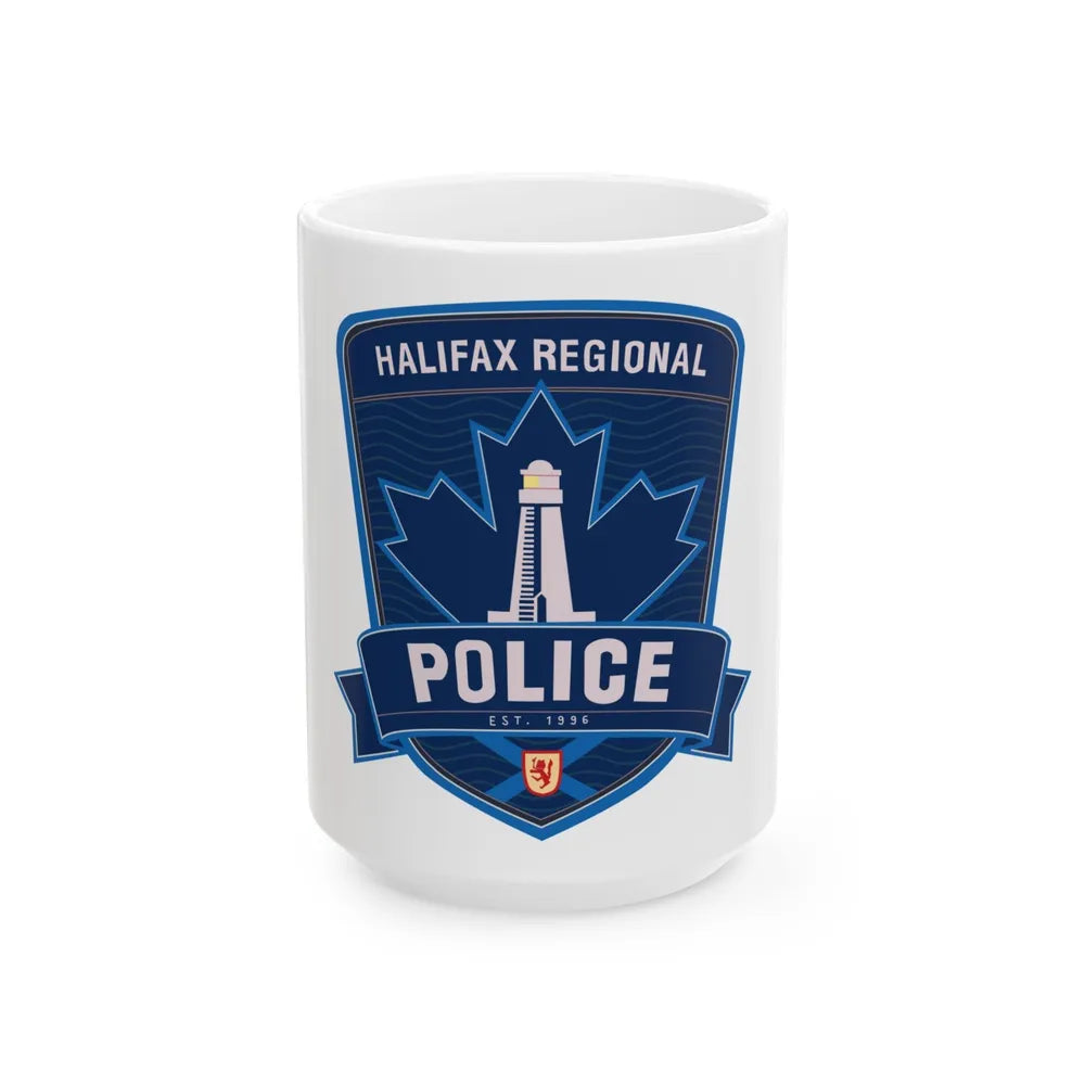 Halifax Regional Police - White Coffee Mug-15oz-Go Mug Yourself