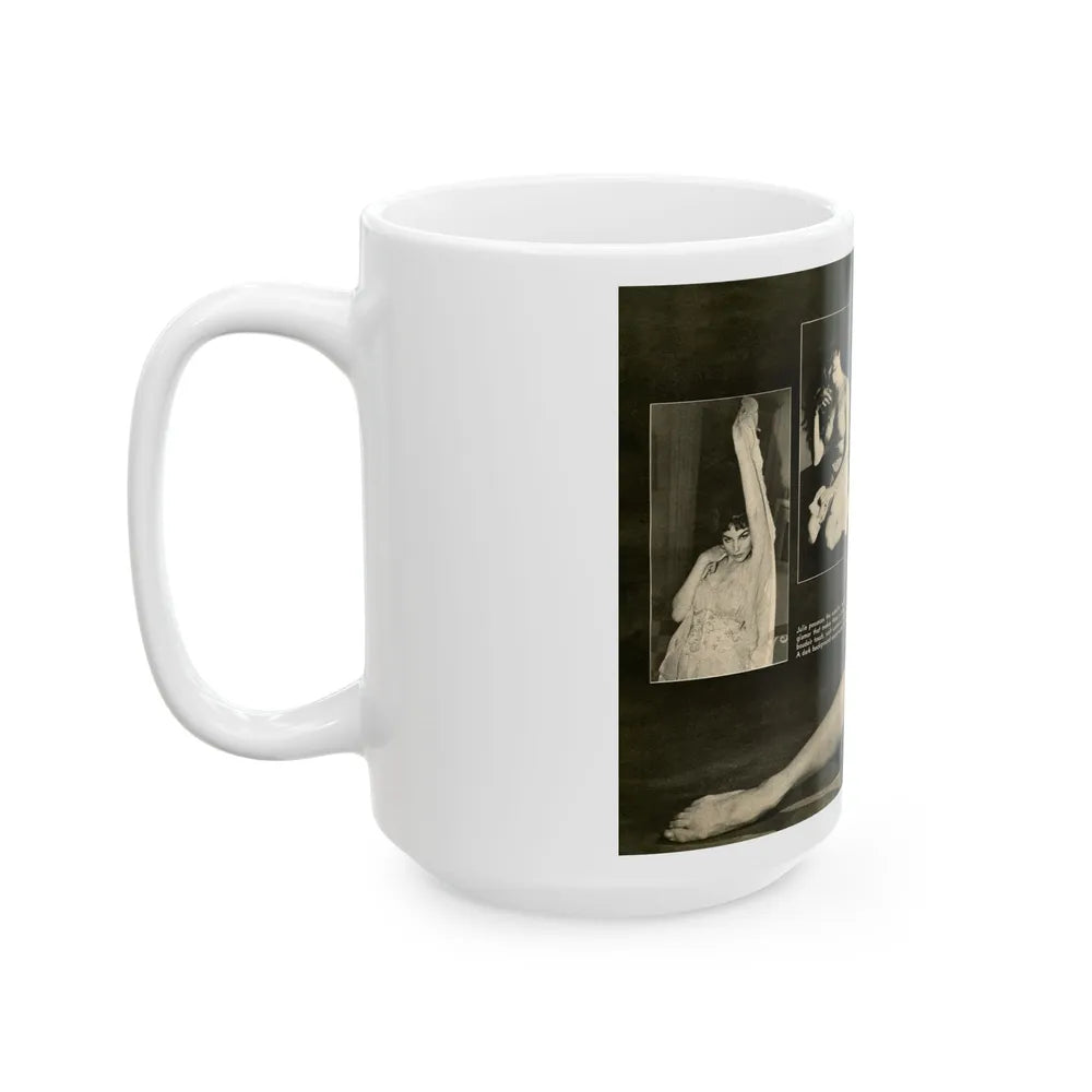 Julie Newmar #232 (Vintage Female Icon) White Coffee Mug-Go Mug Yourself