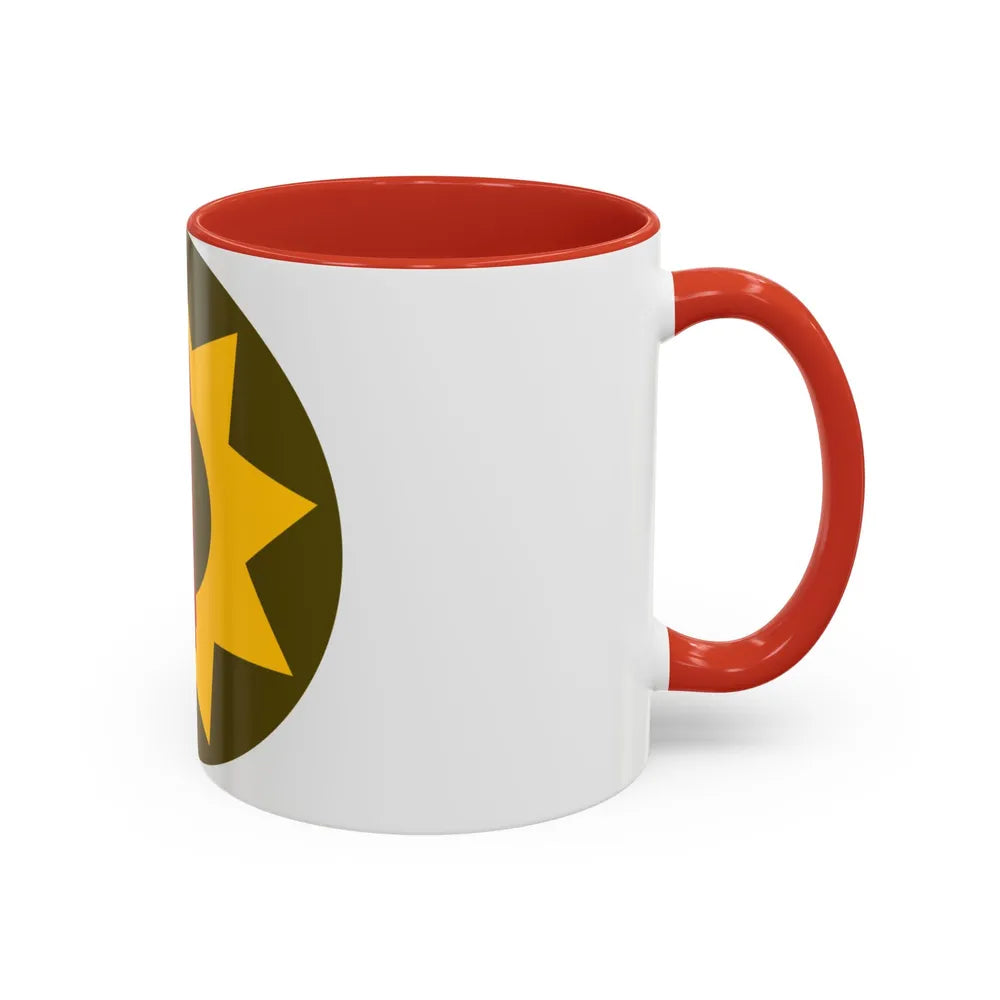 Pacific Coastal Frontier (U.S. Army) Accent Coffee Mug-Go Mug Yourself