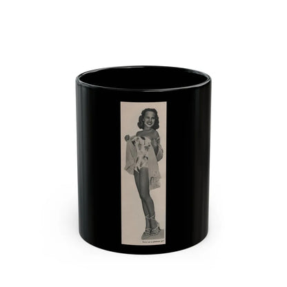 Terry Moore #537 - 63.4x9.5 Magazine Page Photo Clipping (Vintage Female Icon) Black Coffee Mug-11oz-Go Mug Yourself