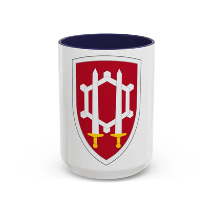 Engineer Command Vietnam (U.S. Army) Accent Coffee Mug-15oz-Navy-Go Mug Yourself