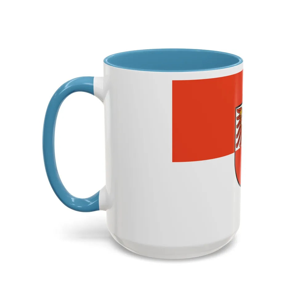 Flag of Barnim Germany - Accent Coffee Mug-Go Mug Yourself