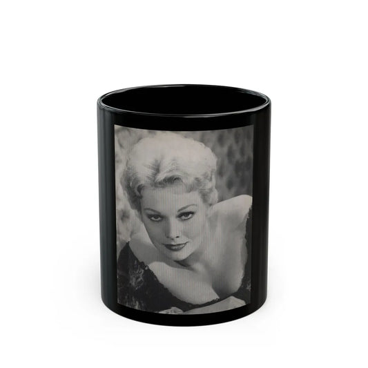 Kim Novak #186 - Scanned Mag. 66 Photos (Vintage Female Icon) Black Coffee Mug-11oz-Go Mug Yourself