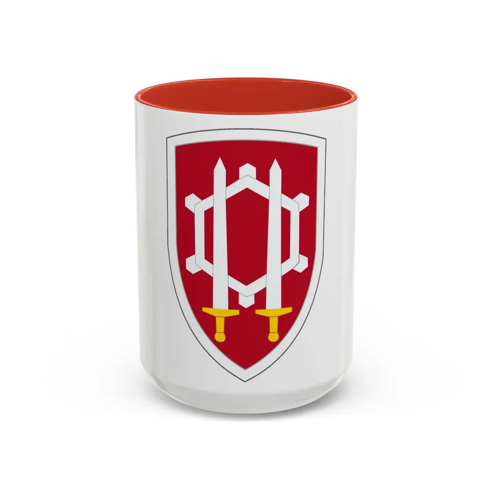 Engineer Command Vietnam (U.S. Army) Accent Coffee Mug-15oz-Red-Go Mug Yourself