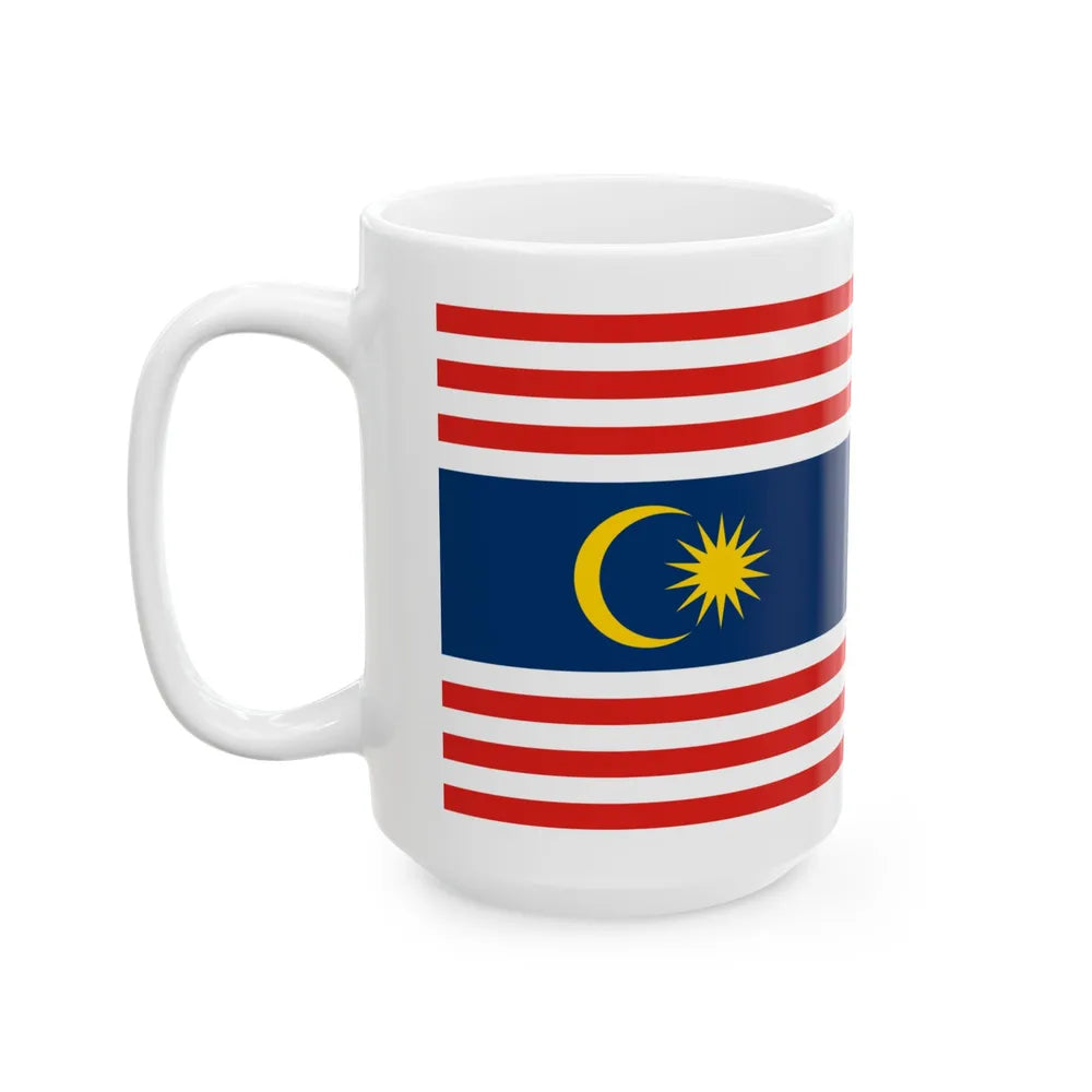 Flag of Kuala Lumpur Malaysia - White Coffee Mug-Go Mug Yourself