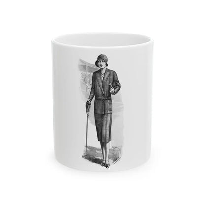 Fashion Illustration, 1930 - White Coffee Mug-11oz-Go Mug Yourself