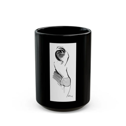 Fashion illustration, 1964 - Black Coffee Mug-15oz-Go Mug Yourself