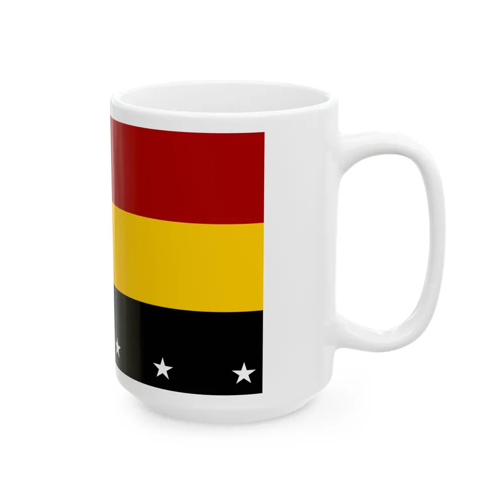 Flag of Madang Papa New Guinea - White Coffee Mug-Go Mug Yourself