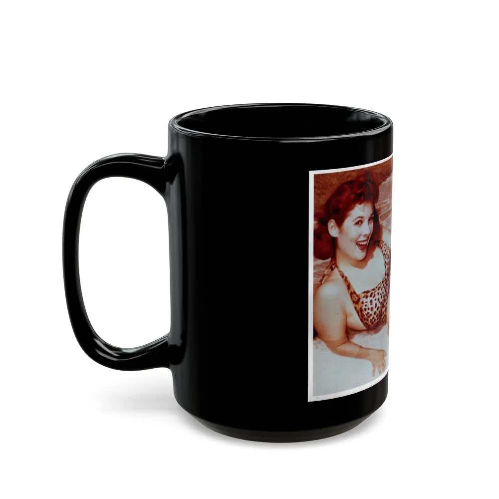 Jill St. John #125 (Vintage Female Icon) Black Coffee Mug-Go Mug Yourself