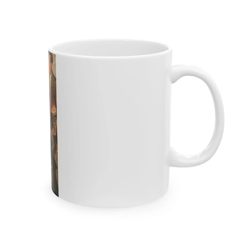 Don't Tell Me Why You Love Me, Saturday Evening Post, April 9, 1949 - White Coffee Mug-Go Mug Yourself