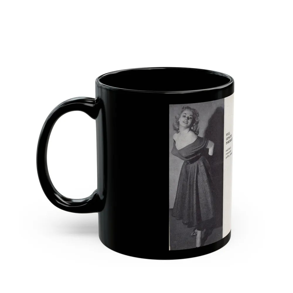 Norma Sykes #148 - 66 PHOTOGRAPHS OF Sabrina U.K. Pocket Mag. Pages 26 & 27 (Vintage Female Icon) Black Coffee Mug-Go Mug Yourself