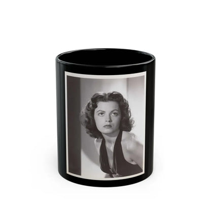 Faith Domergue #196 (Vintage Female Icon) Black Coffee Mug-11oz-Go Mug Yourself