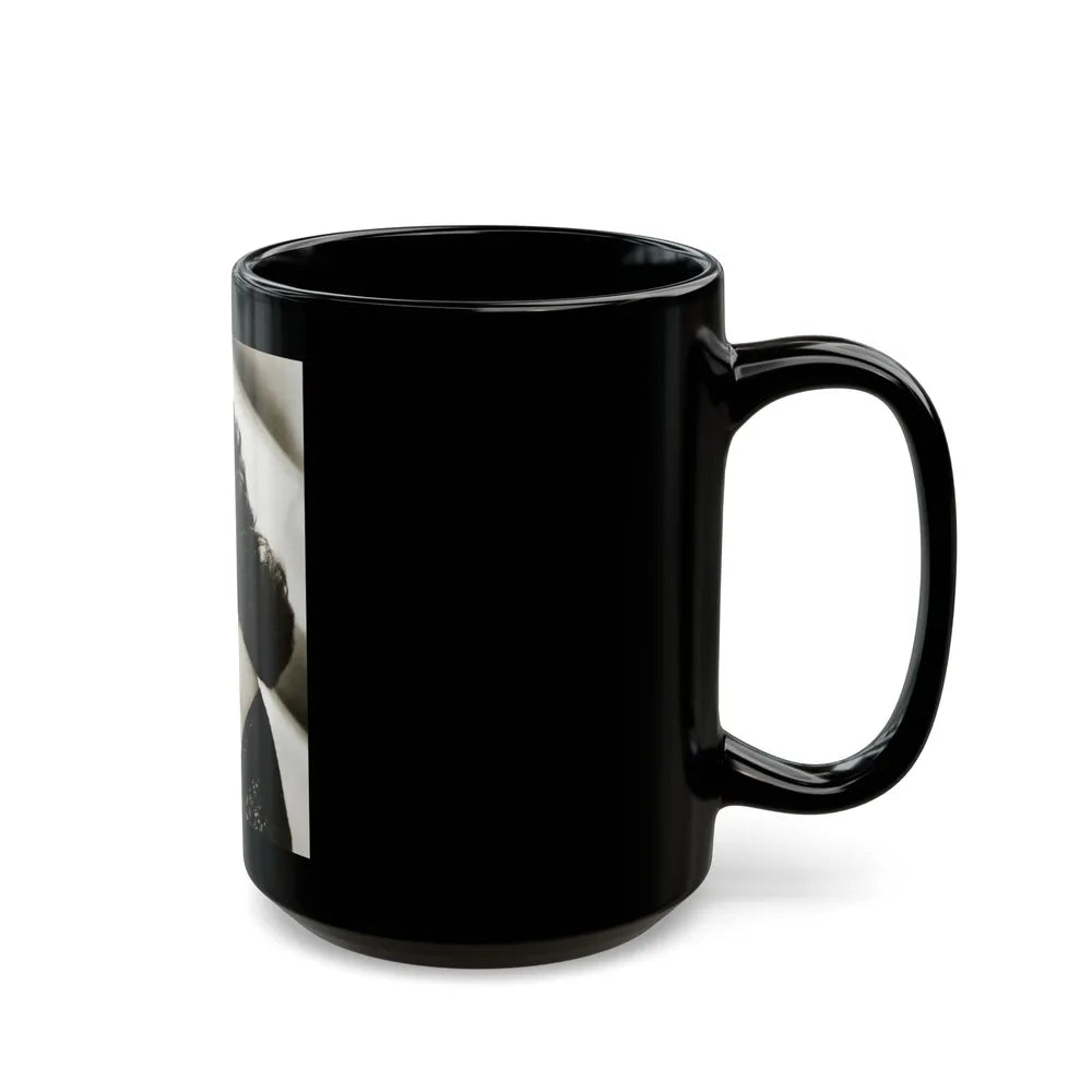 Julia Adams #32 - 8x10 B&W Head & Shoulder Glamour Portrait (Vintage Female Icon) Black Coffee Mug-Go Mug Yourself