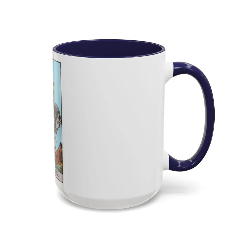 The Knight of Cups (Tarot Card) Accent Coffee Mug-Go Mug Yourself