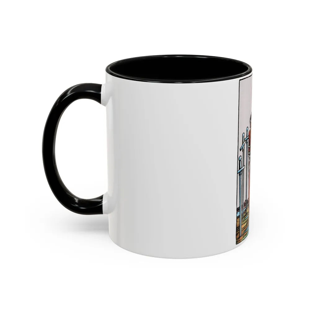 The 8 of Swords (Tarot Card) Accent Coffee Mug-Go Mug Yourself