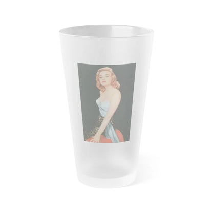 Leslie Parrish #262 (Vintage Female Icon) Frosted Pint 16oz-16oz-Frosted-Go Mug Yourself