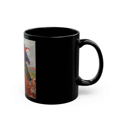 Cowboys on the Plains - Black Coffee Mug-Go Mug Yourself