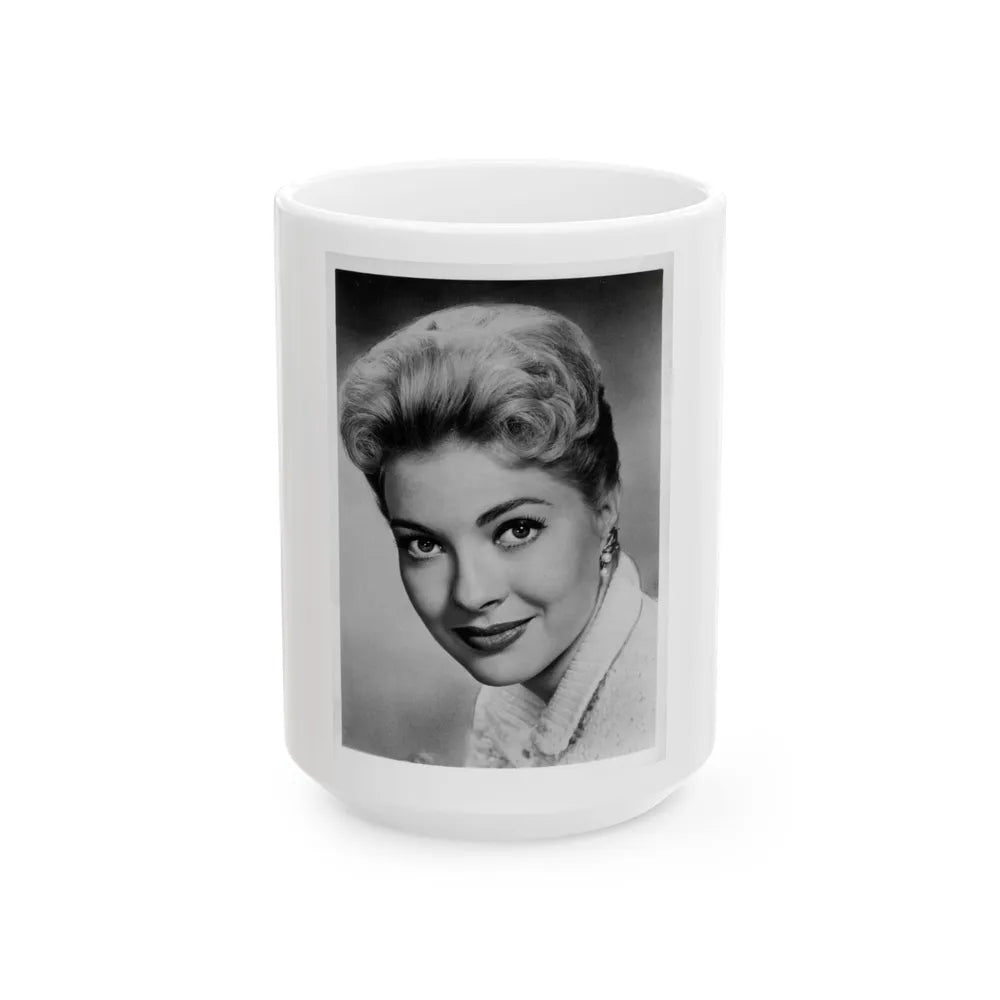 Lori Nelson #160 1 (Vintage Female Icon) White Coffee Mug-15oz-Go Mug Yourself