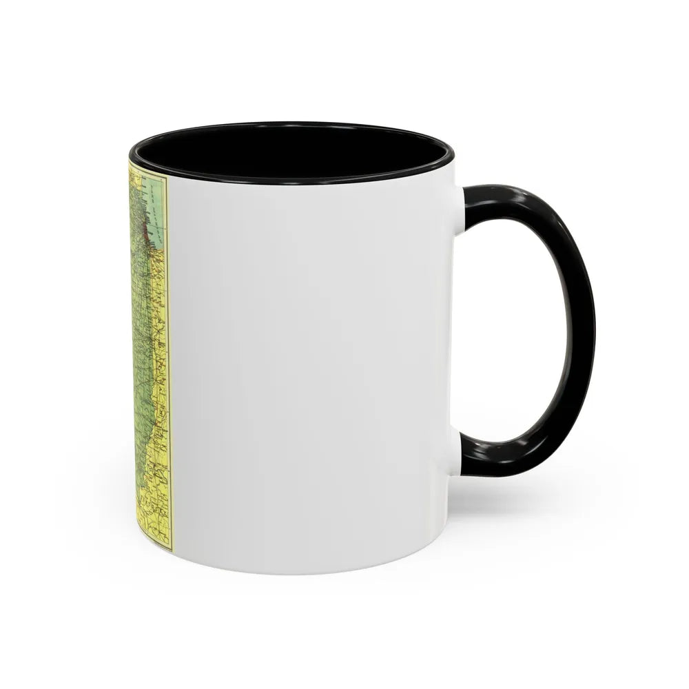 USA - Illinois (1931) (Map) Accent Coffee Mug-Go Mug Yourself