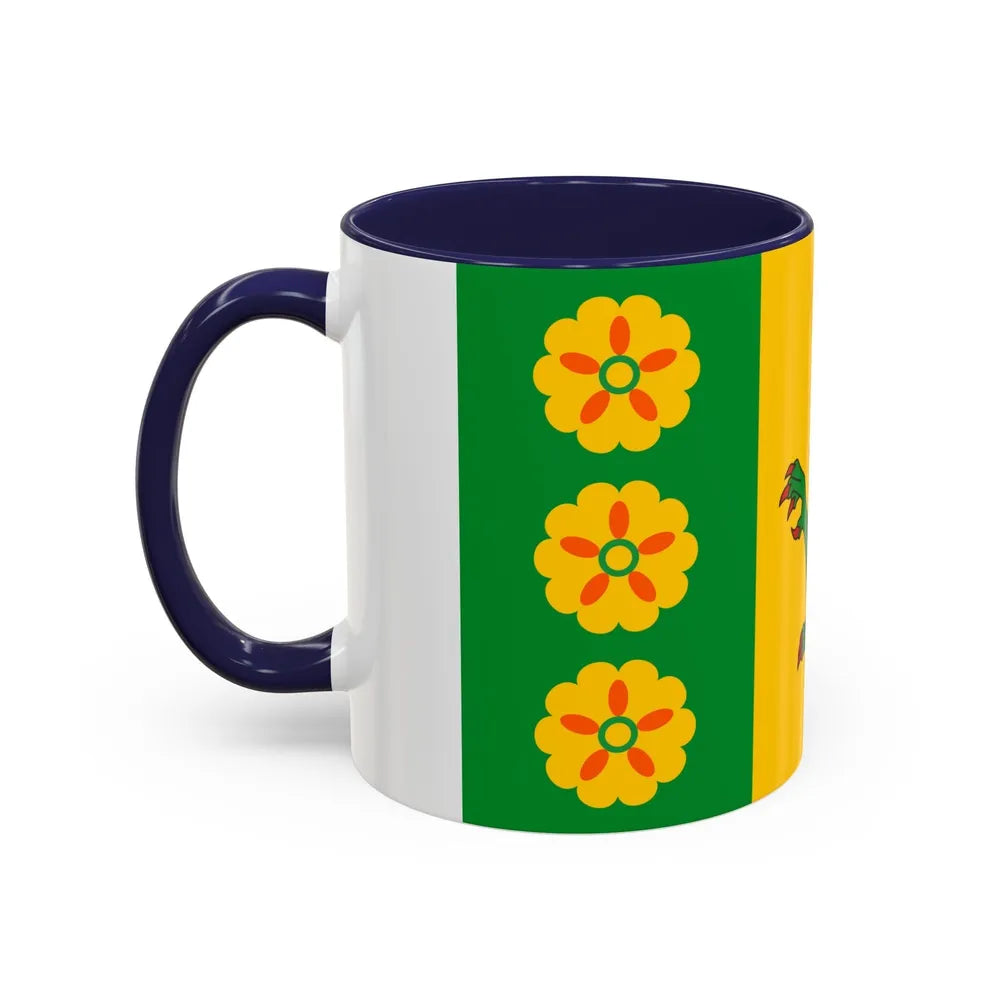 Flag of Evenley UK - Accent Coffee Mug-Go Mug Yourself