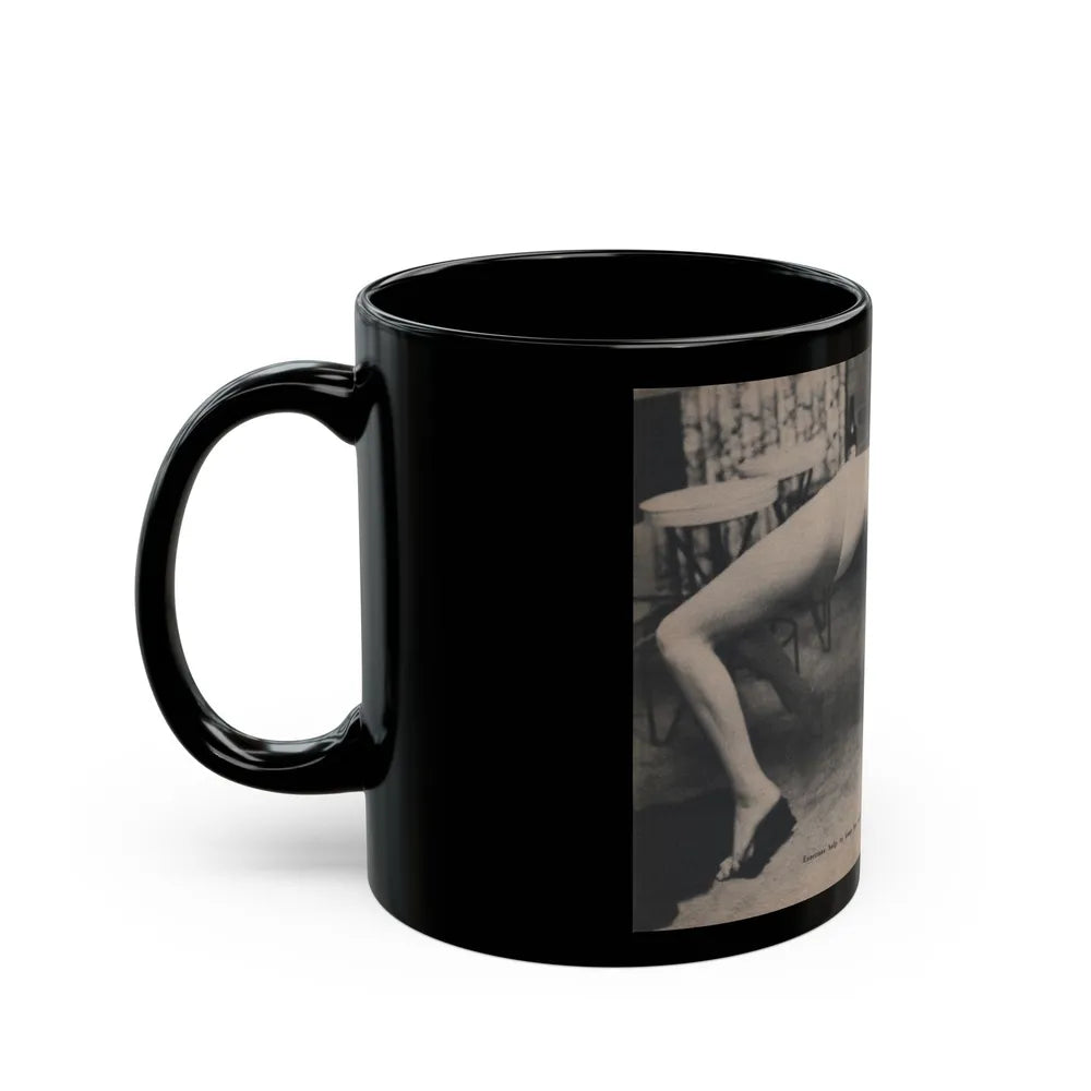 Jayne Mansfield #294 - JAYNE Pocket Magazine Pages 32 & 33 (Vintage Female Icon) Black Coffee Mug-Go Mug Yourself