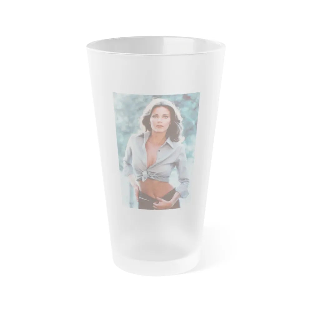 Lynda Carter #244 (Vintage Female Icon) Frosted Pint 16oz-16oz-Frosted-Go Mug Yourself