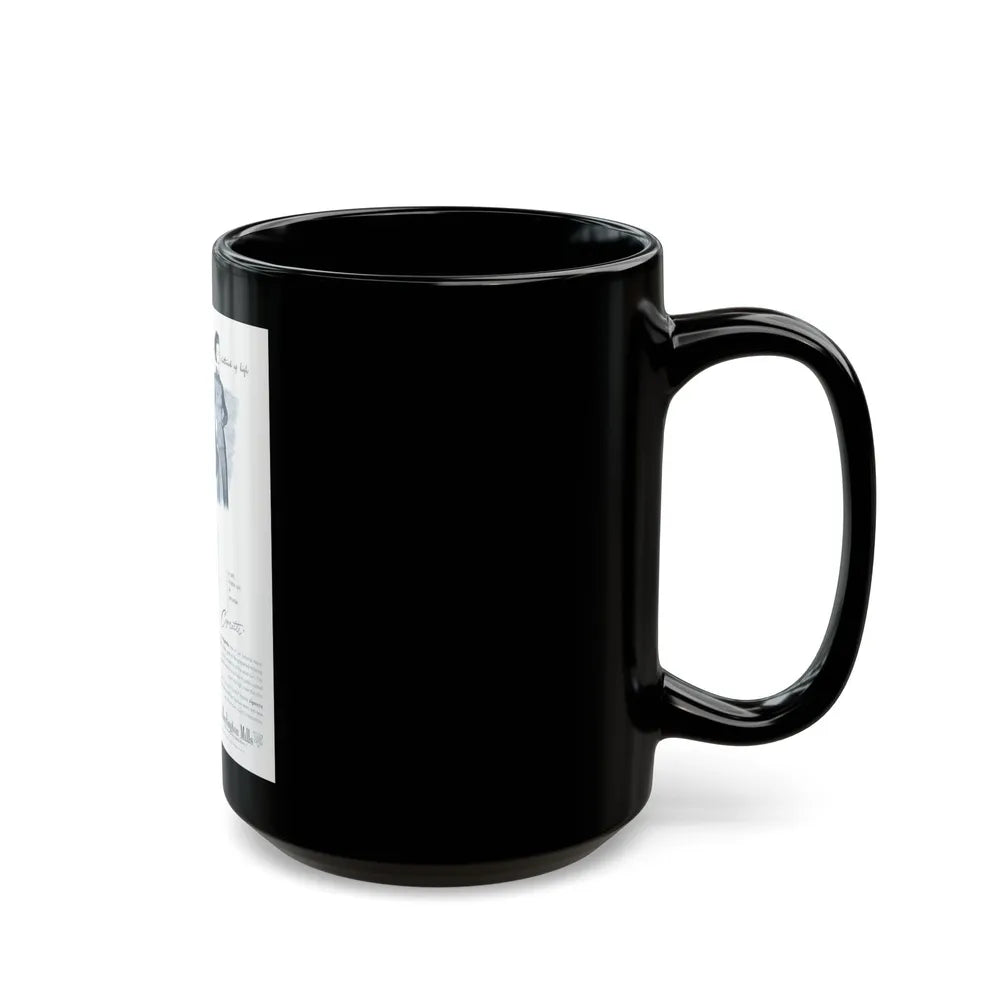 Burlington Mills, 1948 - Black Coffee Mug-Go Mug Yourself