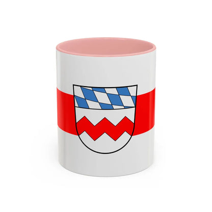 Flag of Dachau Germany - Accent Coffee Mug-11oz-Pink-Go Mug Yourself