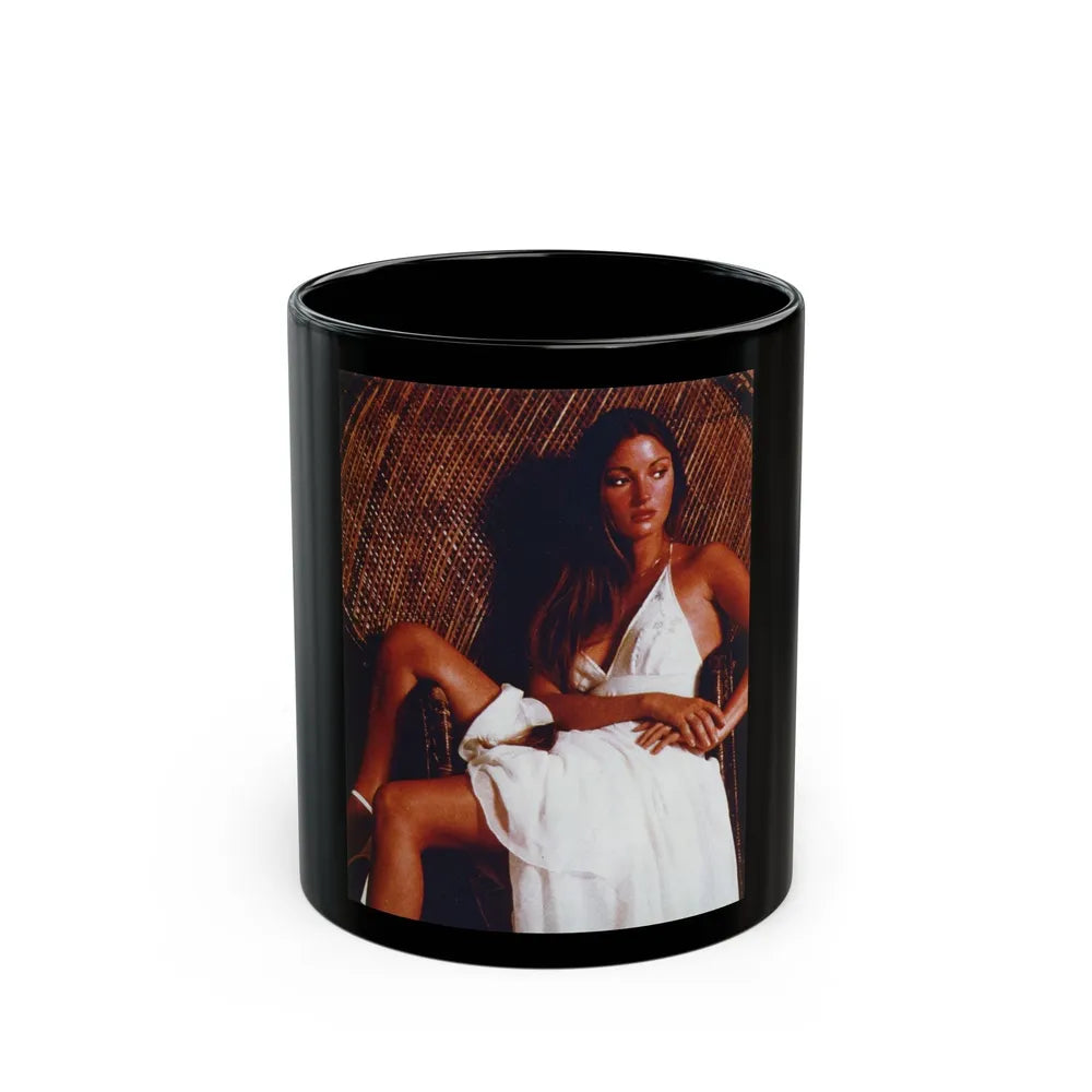 Jane Seymour #21 (Vintage Female Icon) Black Coffee Mug-11oz-Go Mug Yourself