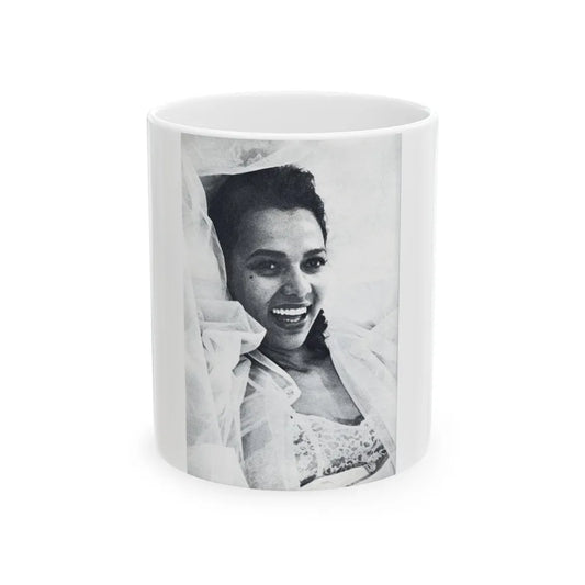 Dorothy Dandridge #99 - Photo on Page 98 cropped from Pageant Digest Mag. June '55 (Vintage Female Icon) White Coffee Mug-11oz-Go Mug Yourself