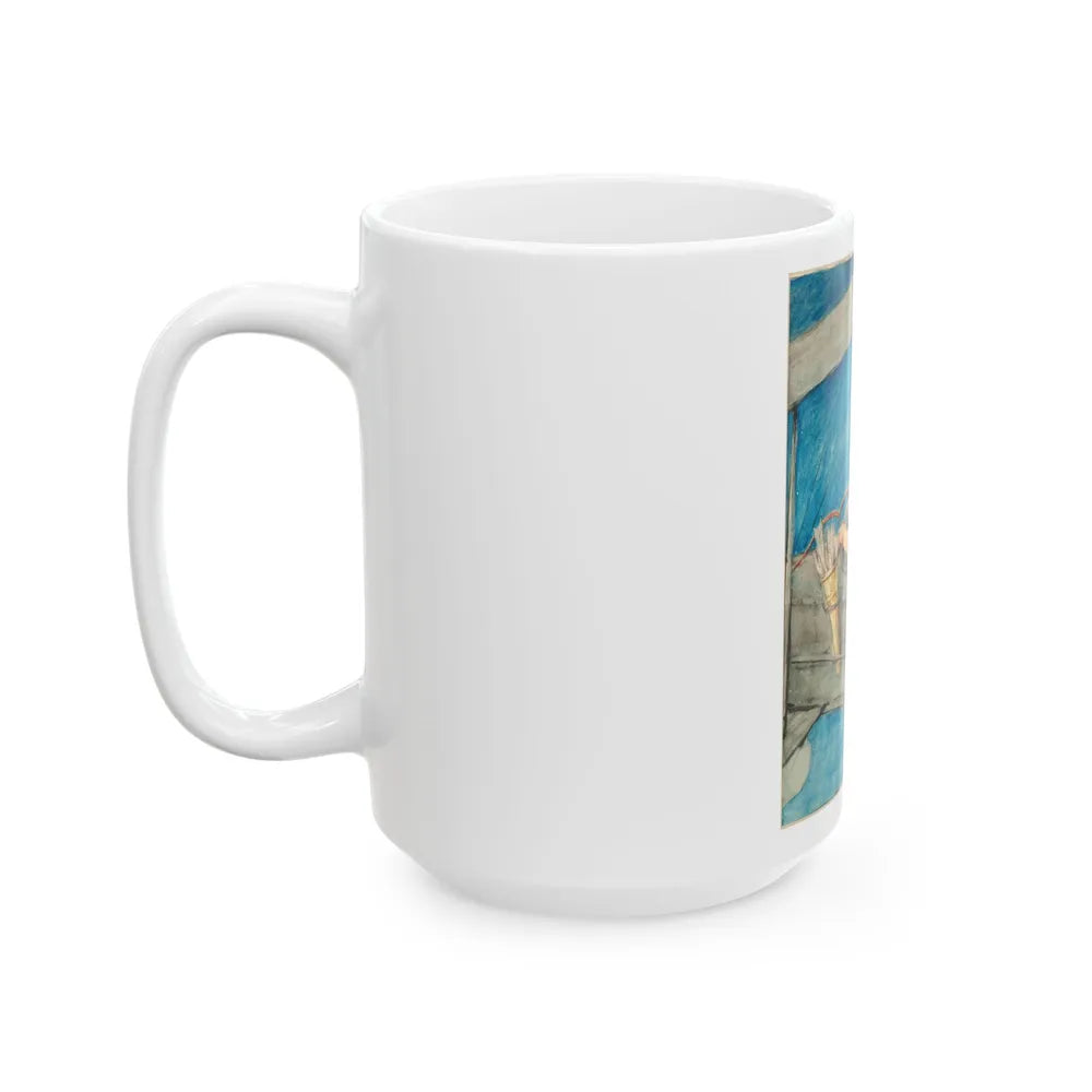 Cupid in Flight - White Coffee Mug-Go Mug Yourself