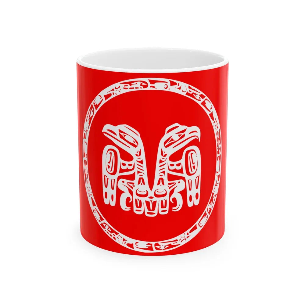 Council of the Haida Nation Flag - White Coffee Mug-11oz-Go Mug Yourself